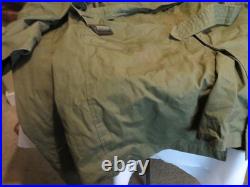 Dated Feb. 1952 Korean War BELTED OVERCOAT With Liner M-1951 US Military Patches