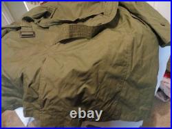 Dated Feb. 1952 Korean War BELTED OVERCOAT With Liner M-1951 US Military Patches