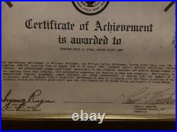 Dedicated Service Korean War, Military Police Achievement Plaque set 2 Medals