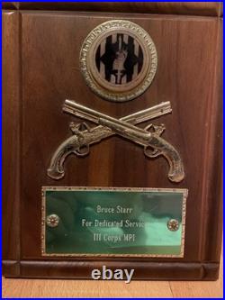 Dedicated Service Korean War, Military Police Achievement Plaque set 2 Medals