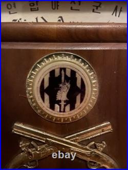 Dedicated Service Korean War, Military Police Achievement Plaque set 2 Medals