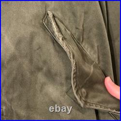 Distressed Vintage Sz Medium M-1951 Army Field Jacket Fishtail Parka Shell