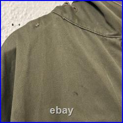 Distressed Vintage Sz Medium M-1951 Army Field Jacket Fishtail Parka Shell