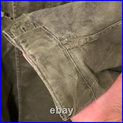 Distressed Vintage Sz Medium M-1951 Army Field Jacket Fishtail Parka Shell