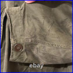 Distressed Vintage Sz Medium M-1951 Army Field Jacket Fishtail Parka Shell
