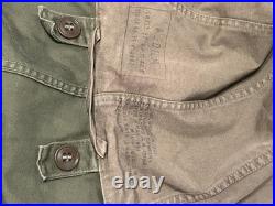 Distressed Vintage Sz Medium M-1951 Army Field Jacket Fishtail Parka Shell