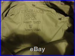 Excellent Estate Find Identified U. S. M. C. Field Jacket, Korean War