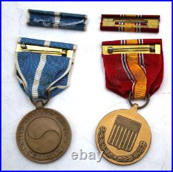 Edward Weisblott NY Korean War Veteran Service Medals Ribbons Patches Good Condu