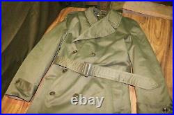 Exc nr mint USGI Korean war M1950 Overcoat w liner size XL Regular 1951