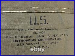 Excel. Condition Original Korean War (1953/54) Us Army Canvas/wooden Folding Cot