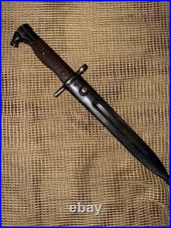 Excellent Egyptian Model 1950 Hakim Rifle Bayonet Knife + Scabbard