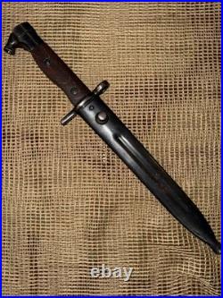 Excellent Egyptian Model 1950 Hakim Rifle Bayonet Knife + Scabbard
