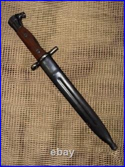 Excellent Egyptian Model 1950 Hakim Rifle Bayonet Knife + Scabbard