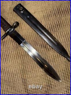 Excellent Egyptian Model 1950 Hakim Rifle Bayonet Knife + Scabbard
