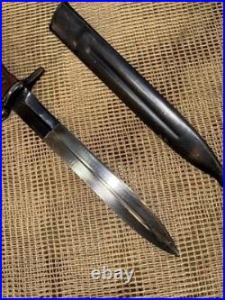 Excellent Egyptian Model 1950 Hakim Rifle Bayonet Knife + Scabbard