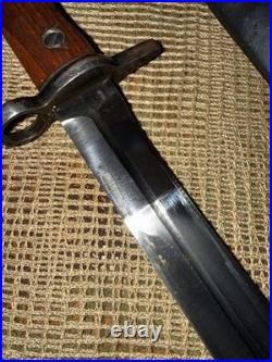 Excellent Egyptian Model 1950 Hakim Rifle Bayonet Knife + Scabbard