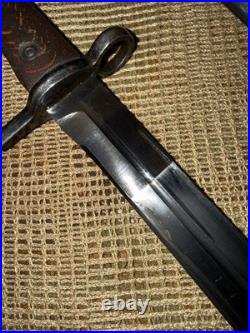 Excellent Egyptian Model 1950 Hakim Rifle Bayonet Knife + Scabbard