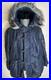 Extra Large 1950s USAF N-3A Blue Air Crew Jacket Parka with Attached Hood