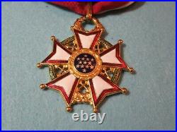 Extremely Rare Us Legion Of Merit Commander Korean War Type In Box Of Issue