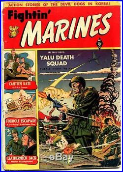 Fightin' Marines #2 1951-St John-1st Canteen Kate-Matt Baker-Korean War-G