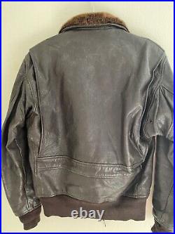 First Series G1 Jacket 55j14 40s 50s USN Flight Jacket Korean War Era Real Sz 40