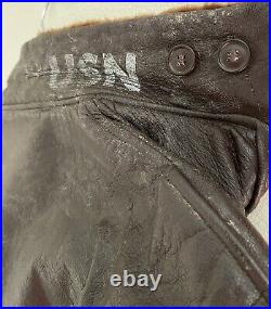 First Series G1 Jacket 55j14 40s 50s USN Flight Jacket Korean War Era Real Sz 40