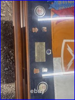 Framed Korean War Guidon Insignia