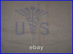 Genuine Military Wool Blanket 1953 Korean War Blanket Army Medic Blanket Vintage