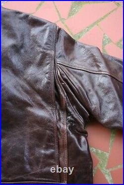 Goodwear Leather-pritzker 55j14 G-1 Model Size 44 Korean War Era Flight Jacket