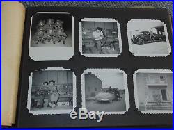 HUGE 1951 KOREAN WAR US Army Military Soldier Photo Album Pictures Gun Tank Car