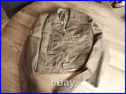 IKE JACKET Hell on Wheels US Military Korean War & Tie 1950 LARP size 38R