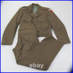 IKE Uniform Mens Jacket 40R Trouser 32x31 Set Korean War Airborne WW2 Eisenhower