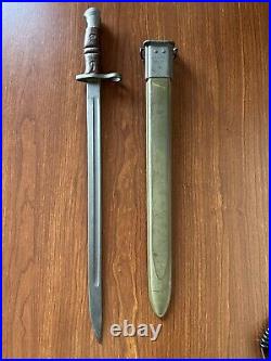 KOREA WAR US M-1917 BAYONET FOR TRENCH SHOTGUNS B A INC Scabbard