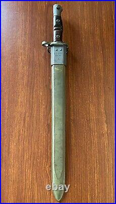 KOREA WAR US M-1917 BAYONET FOR TRENCH SHOTGUNS B A INC Scabbard