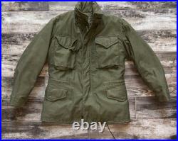 KOREAN Vietnam WAR US ARMY ALASKAN COMMAND M-65 FIELD JACKET OG-107 M-51 Lined S