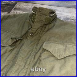 KOREAN Vietnam WAR US ARMY ALASKAN COMMAND M-65 FIELD JACKET OG-107 M-51 Lined S