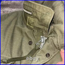 KOREAN Vietnam WAR US ARMY ALASKAN COMMAND M-65 FIELD JACKET OG-107 M-51 Lined S
