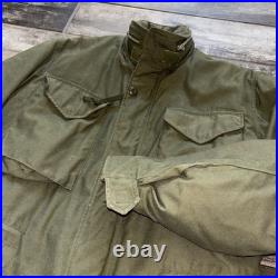 KOREAN Vietnam WAR US ARMY ALASKAN COMMAND M-65 FIELD JACKET OG-107 M-51 Lined S