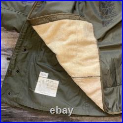 KOREAN Vietnam WAR US ARMY ALASKAN COMMAND M-65 FIELD JACKET OG-107 M-51 Lined S