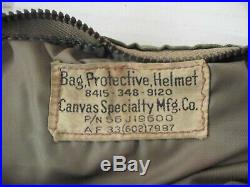 KOREAN WAR Field Used Protective Helmet Bag Canvas Specialty Mfg. Co