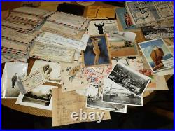 KOREAN WAR HUGE LOT OF PHOTOS, DOCUMENTS, LETTERS to and from, holiday cards etc