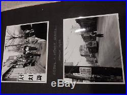KOREAN WAR & JAPAN Big album of Photos MILITARY and in country views / life