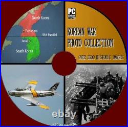 KOREAN WAR PHOTO COLLECTION RECORD PC/CD 3500+ IMAGES MAPS PLANS WEAPONS Etc NEW