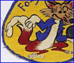 KOREAN WAR US AIR FORCE PATCH 12 Fighter Bomber Squadron ORIGINAL FOXY FEW Rare