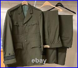 KOREAN WAR US Navy Lt Commanders Uniform Jacket 40L & 2 Pair of Pants 34L