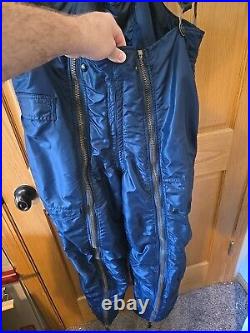 KOREAN WAR USAAF D-1A Pants Blue Flying Trousers Deck Overalls