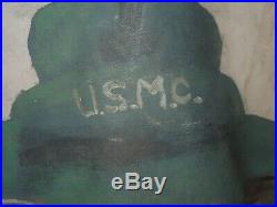KOREAN WAR USMC Marine PAINTED M51 Jacket SMOKIN JOES COMMIE CRUSHER Tank