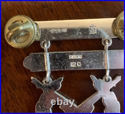 KOREAN WAR VETERAN PEACE MEDAL Uniform Bar USMC Rifle & Pistol Shooting Silver