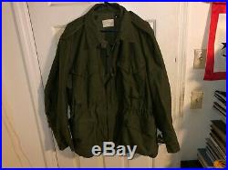KOREAN War Era US Army M-1951 OD Combat FIELD Jacket Large Regular Near Mint