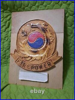 Katusa Korean War Korean To Us Army Plaque Korea War Rare